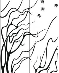 Пескоструйный рисунок Дерево 229